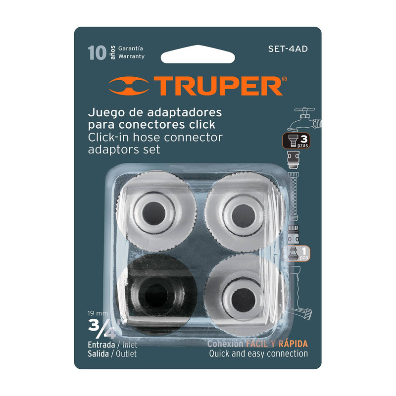 CONEX P/MANG TRUPER ACOP RAP (4 PZS):