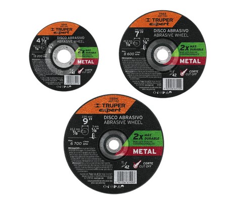 DISCO MET 9" CORTE TRUPER ABT-782: