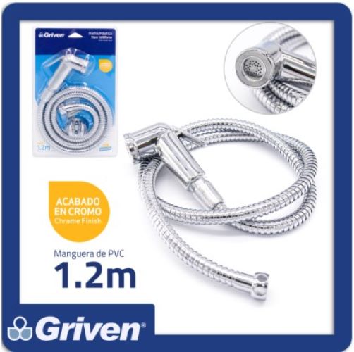 DUCHA TELEF PLAST/CROM 1.20 Mtrs GRIVEN:
