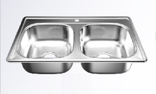 FREGAD A/INOX 2 PONC 84x53 LUJO 1HUE: