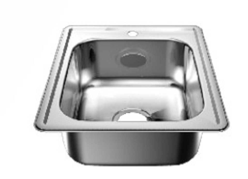 FREGAD A/INOX 45x53 EMPOT 1 HUECO: