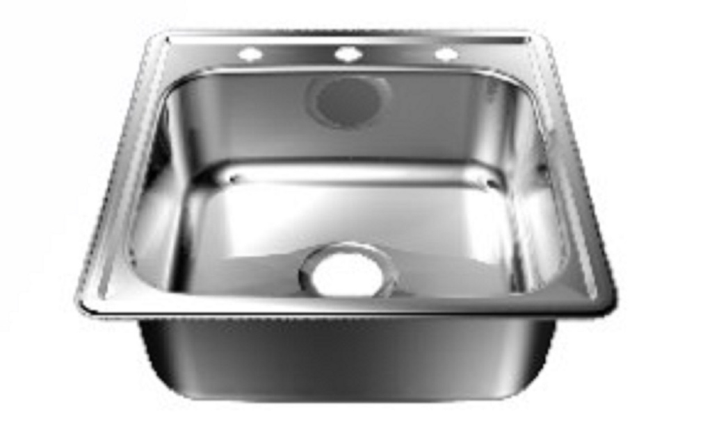 FREGAD A/INOX 53x53 EMPOT 3 HUECOS: