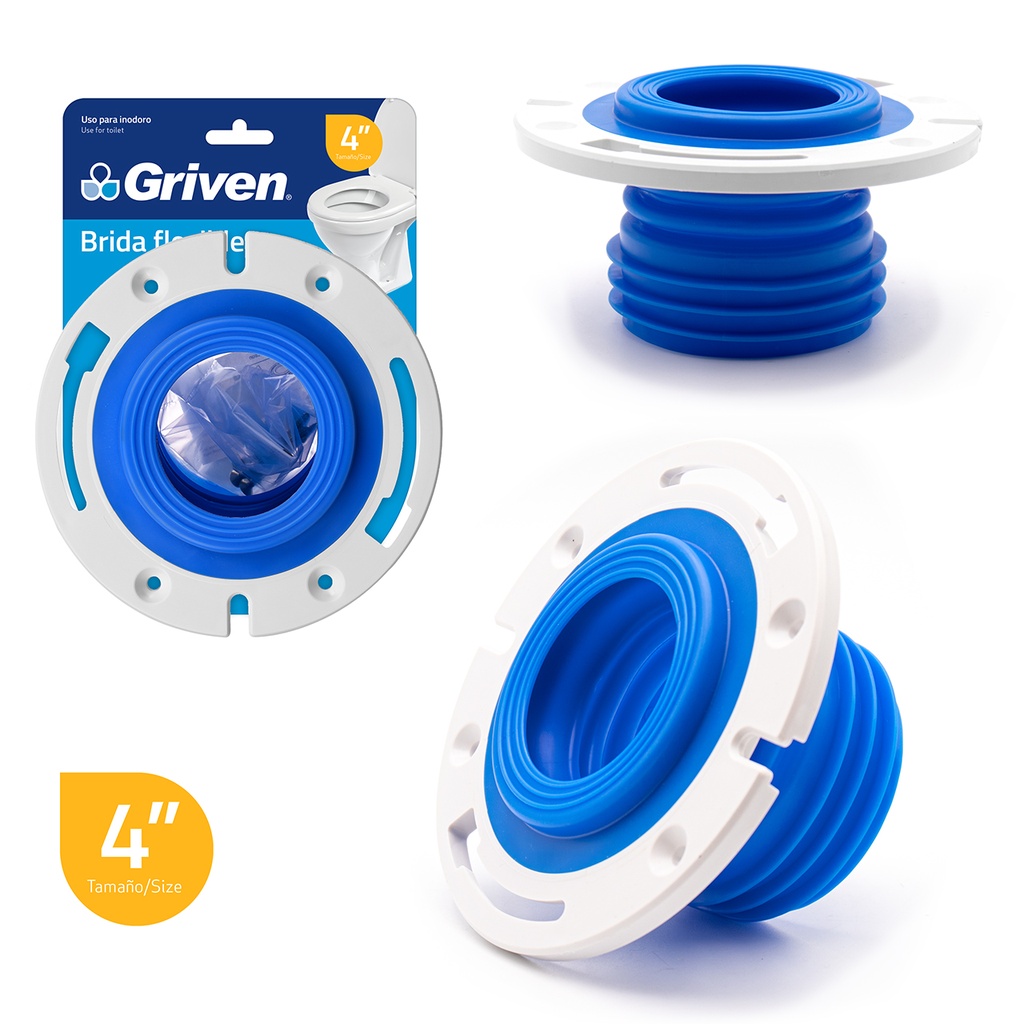 BRIDA GOMA DE PISO 4" P/WC GRIVEN:
