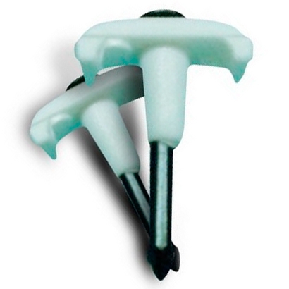 GRAPAS P/CABLE "T" C/CLAVOS (100PZA):