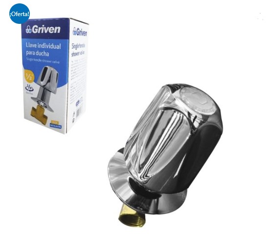 LLAVE DUCHA GRIVEN POMO METAL 