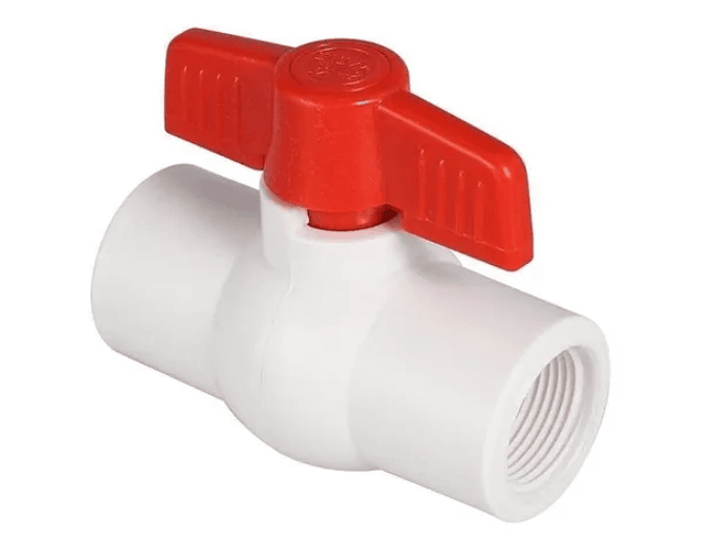 LLAVE DE BOLA PLASTICA 1.1/2" ROSCADA: