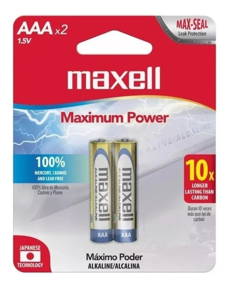 PILA ALCALINA AAA x 2 MAXELL: