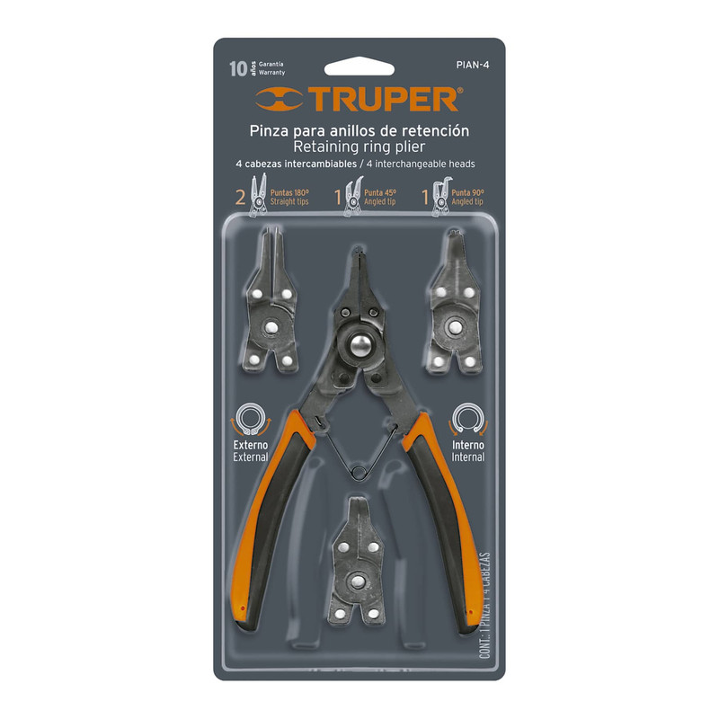 PINZA P/RETEN TRUPER 4 CABEZALES: