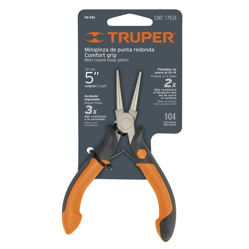 PINZA PEQ. TRUPER PUNTA REDONDA: