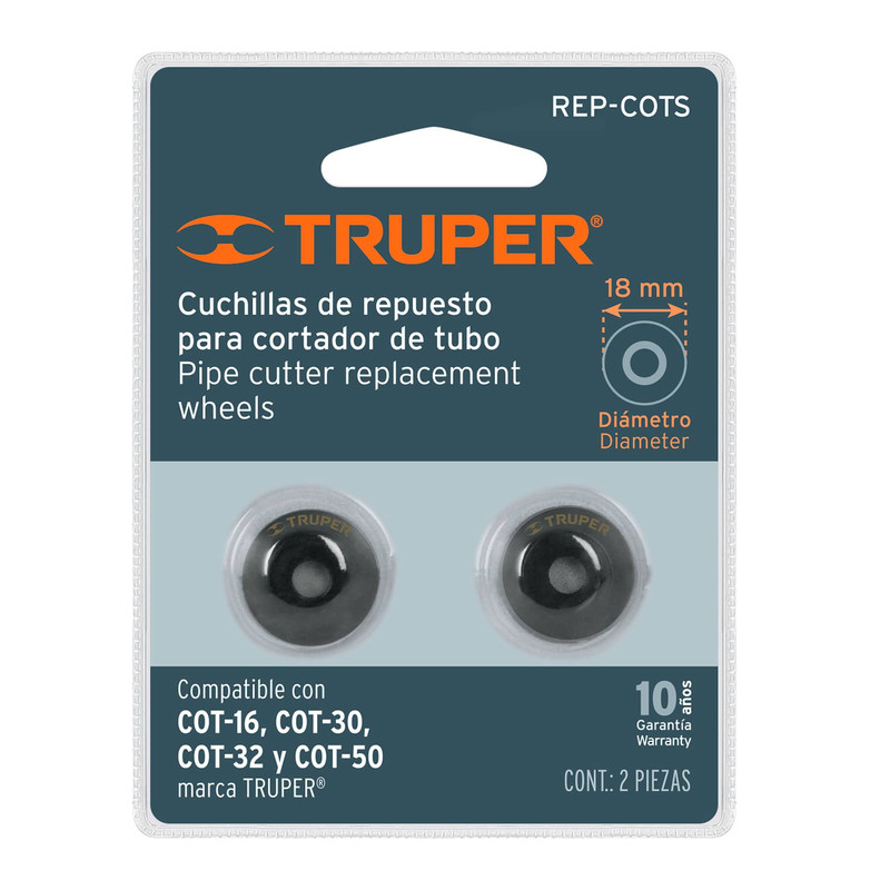 REPUESTO TRUPER P/CORT. TUBO (2 REP):