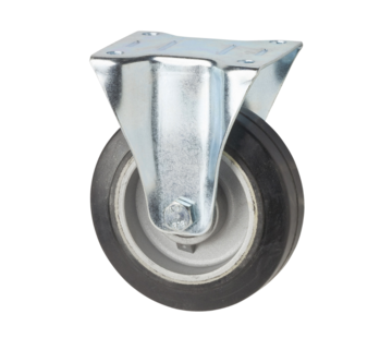 RUEDA DE GOMA BASE FIJA 5":