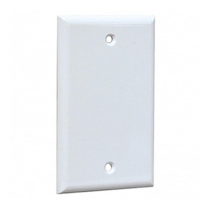 TAPA CAJ 4x2 CIEGA PLASTICA BLANCA