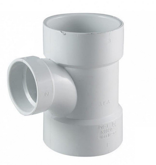 TEE AN 4"x 3" PVC: