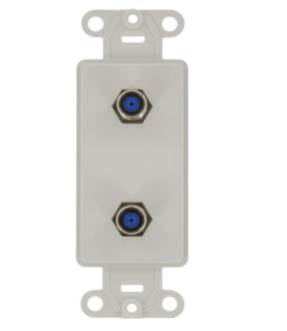 TOMA COAXIAL TV DOBLE DECORA LEVITON: