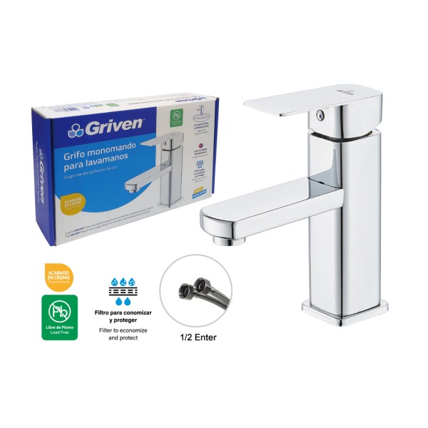 LLAVE LAVAM MONOMANDO METAL CAPRI