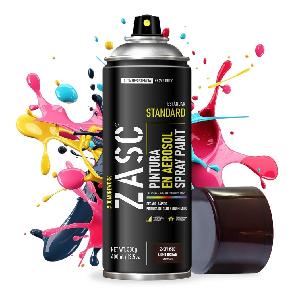 SPRAY ZASC NEGRO MATE 400ml: