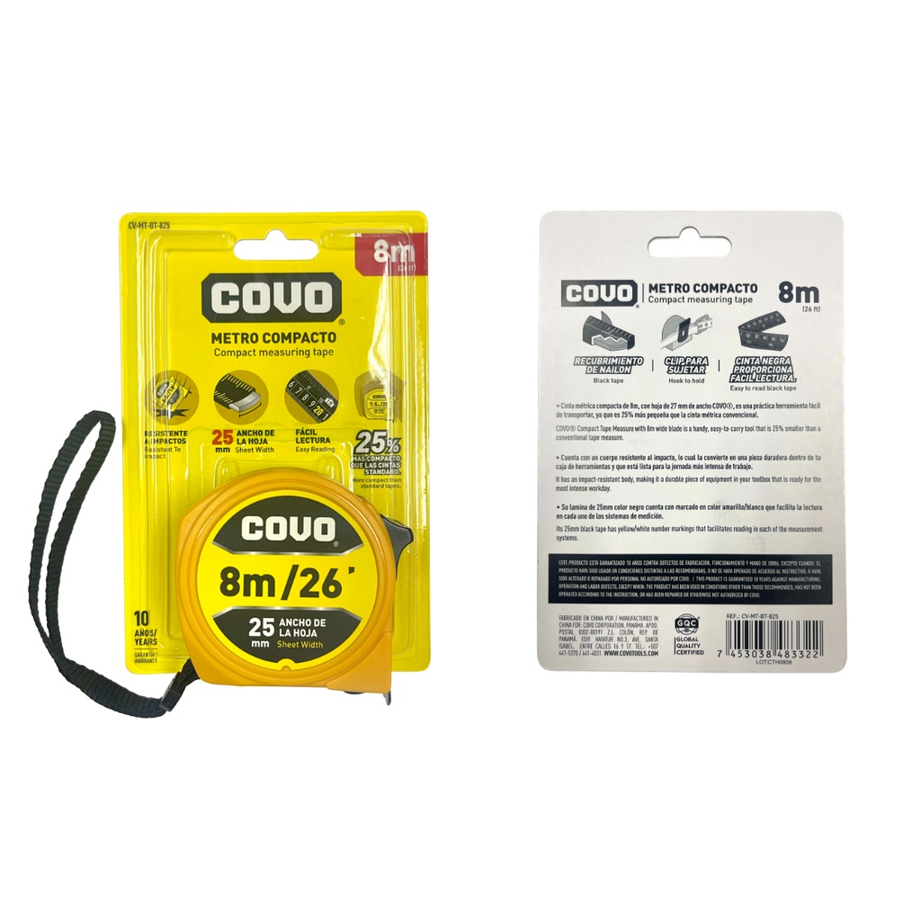 CINTA MET. 08 Mtrs COVO: