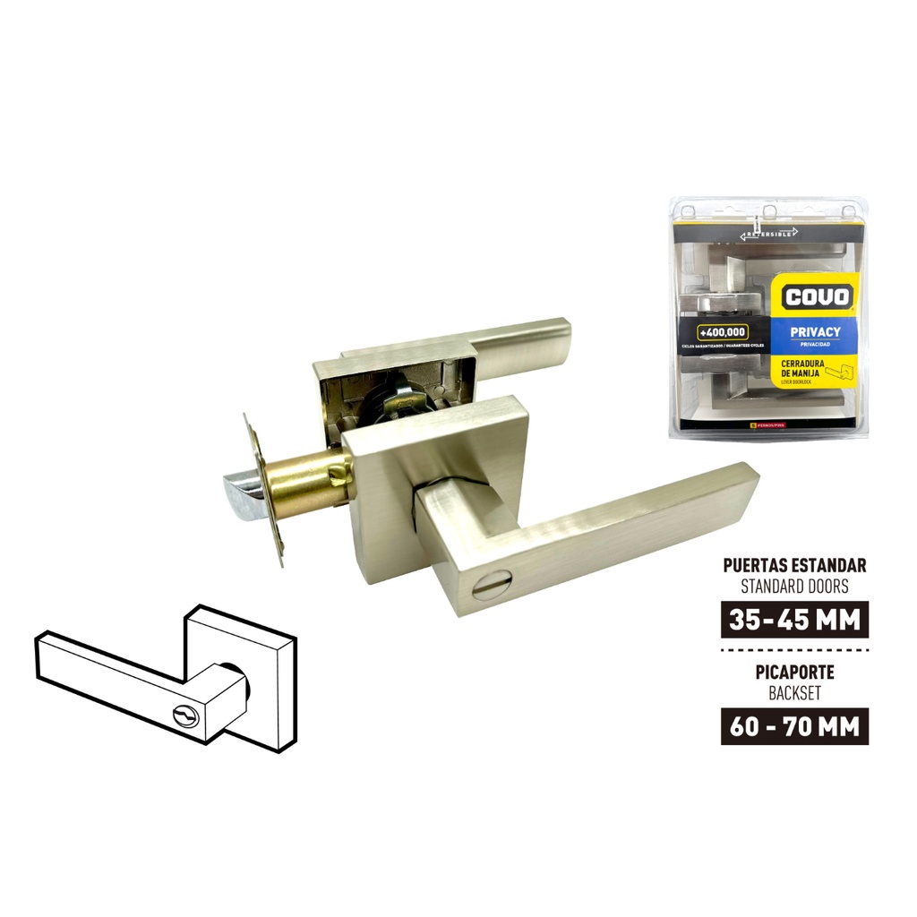 CERRAD M/RECTA BAÑO SATINADA COVO: