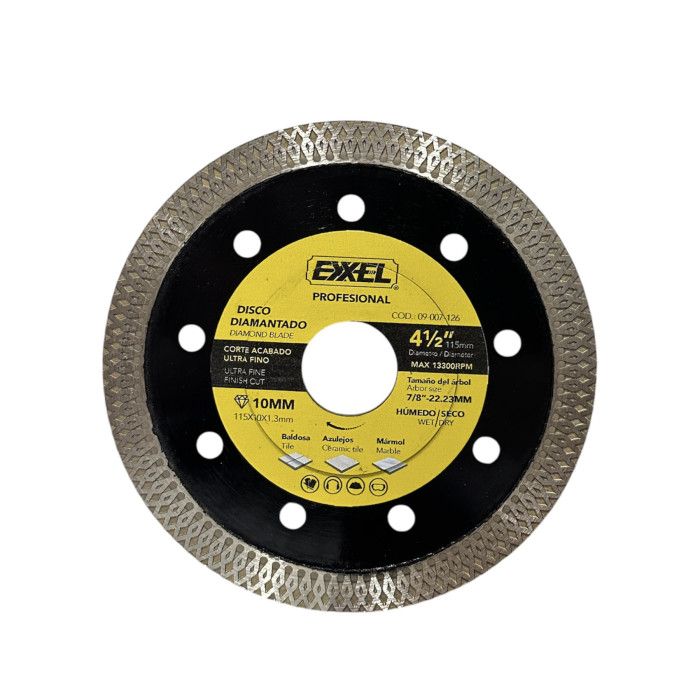 DISCO DIAMANT P/CERAMICA 4 1/2" ZASC: