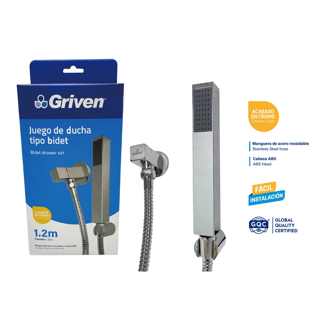 DUCHA TELEFONO T/BIDET CROM GRIVEN: