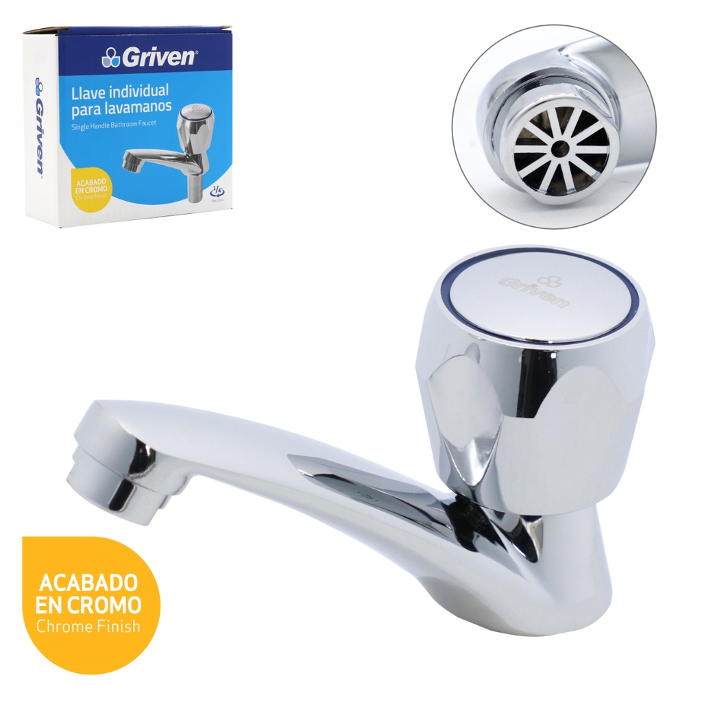 LLAVE LAV INDIV PLAST/CROM GRIVEN
