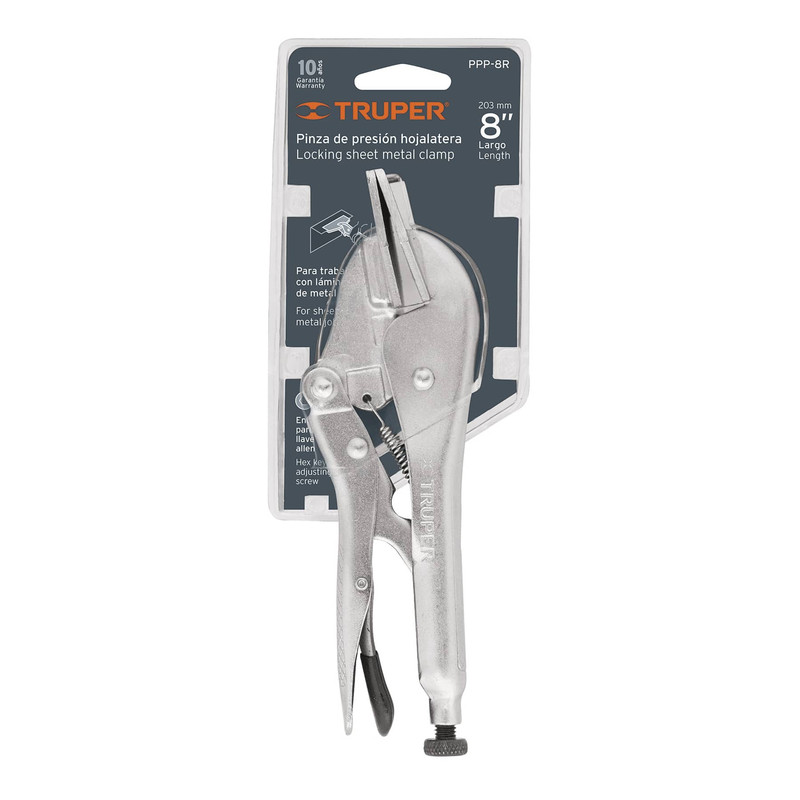 ALICATE PRES HOJALATERO  8" TRUPER :
