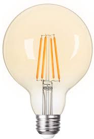 [033718] BOMBI VINTAGE LED VERT AMBAR GLOB 6W
