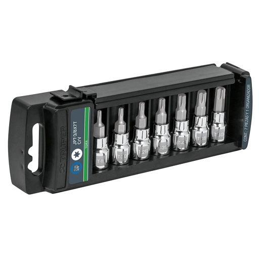 [T14171] DADOS TORX PUNTA TRUPER 3/8" (7 PZAS):