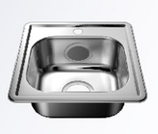 [024100] FREGAD A/INOX 40x40 EMPOT 1 HUECO:
