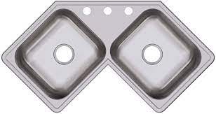 [024126] FREGAD A/INOX ESQUINERO EMPOTRAR: