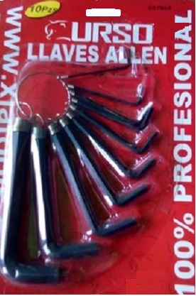 [010500] LLAVE ALLEN ECON (10 PZAS) 1,5 a 10mm:
