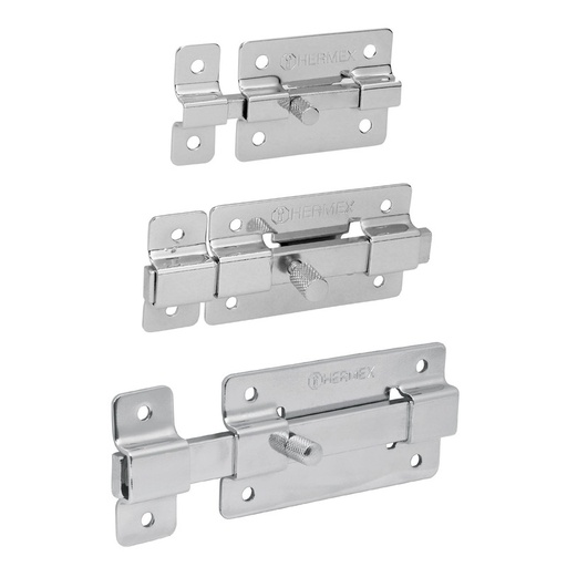 [T43714] PASADOR CROMADO 3" HERMEX: