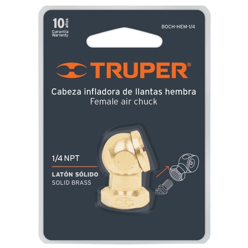 [T19088] PICO INFLADOR AIRE P/MANGUERA TRUPER: