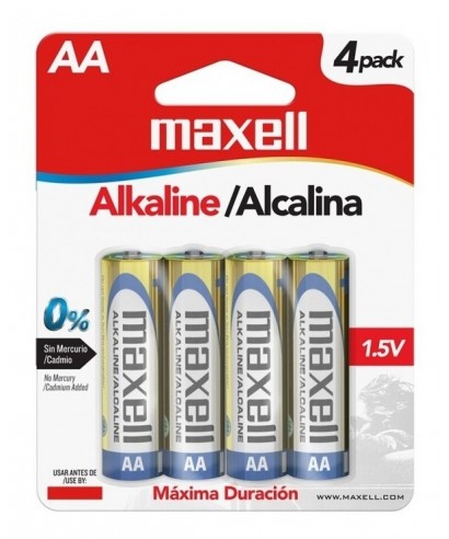 [122972] PILA ALCALINA AA x 4 MAXELL: