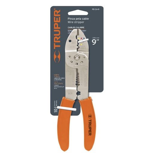 [T17353] PINZA PELACABLE TRUPER 9":