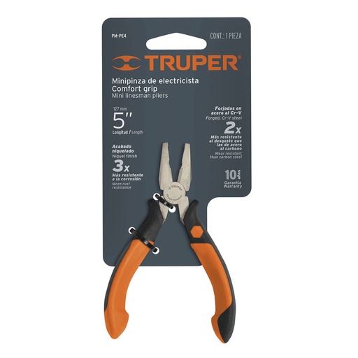 [T17371] PINZA PEQ. TRUPER ELECTRICISTA: