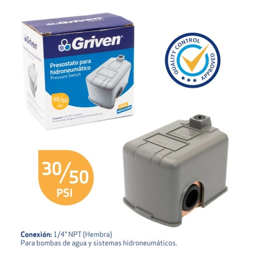 [022578] PRESOSTATO GRIVEN 30/50 PSI: