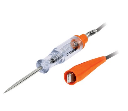 [T13985] TESTER PUNTA TRUPER 12 VOLT. C. PINZA: