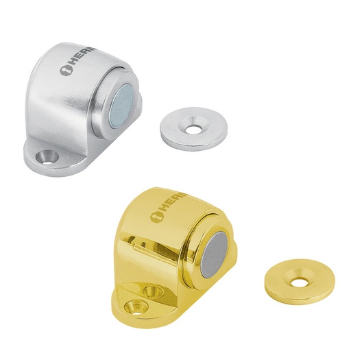 [T43781] TOPE PUERTA HERMEX MAGNETICO DORADO: