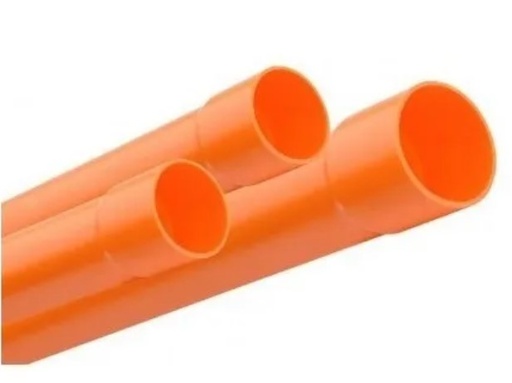 [027902] TUBO AN PVC 4" NARANJA x 3 mts: