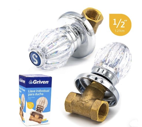 [020630] LLAVE DUCHA POMO ACRILICO GRIVEN 