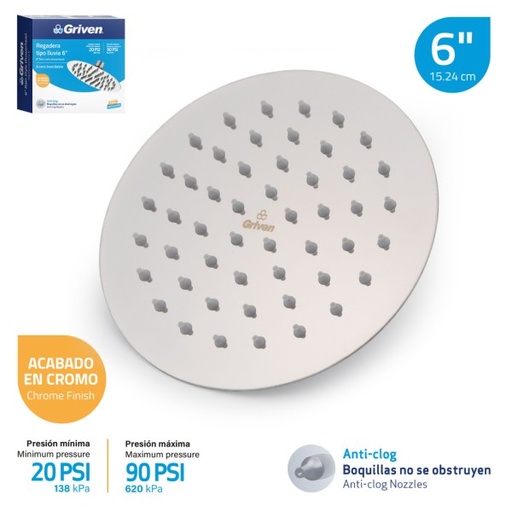 [023901] REGAD CUAD SATINADA 6" GRIVEN 
