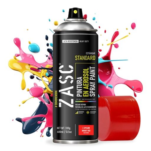 [109814] SPRAY ZASC ROJO FUEGO 400ml: