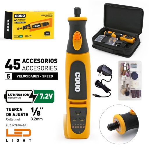 [012127] DREMEL CON SET 45 PIEZAS COVO