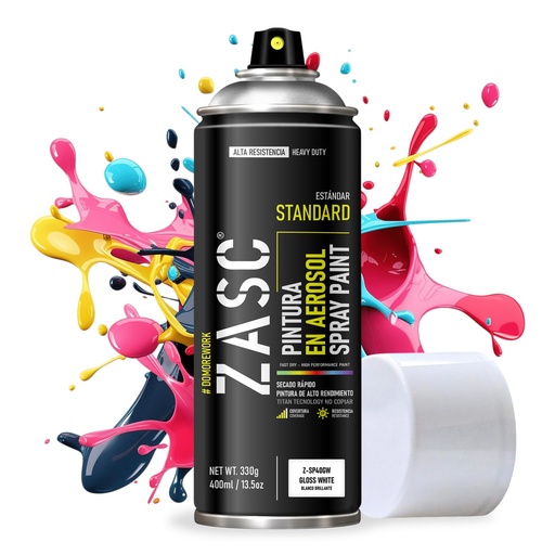 [109804] SPRAY ZASC BLANCO BRILLANTE 400ml: