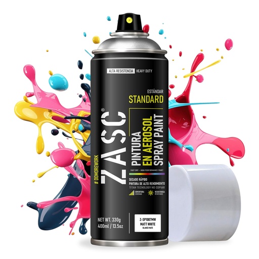 [109802] SPRAY ZASC BLANCO MATE 400ml: