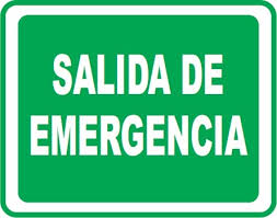 [013007] AVISO 20x15cms SALIDA DE EMERGENCIA