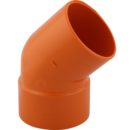 [027914] CODO AN 4"x 45 NARANJA (110mm)