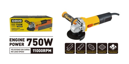 [006406] ESMERIL ANGULAR 41/2"  750W COVO: