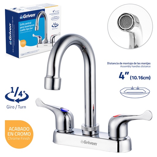 [023282] GRUPO LAV. METALICO CUELLO CISNE GRIVEN: